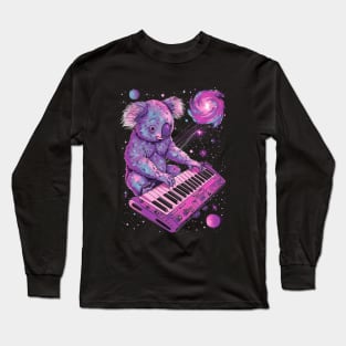 Nebula Koala Keyboardist Long Sleeve T-Shirt